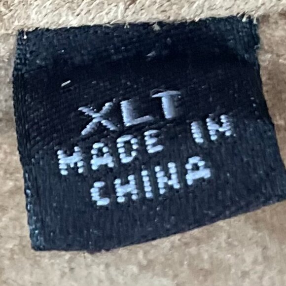 Roundtree & Yorke Men’s XLT Genuine Suede Leather Jacket – Camel Tan Zip-Up Clas - Picture 7 of 8